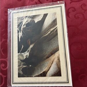 FREE With Purchase Photo of Artistic Rock Formation Greeting Card